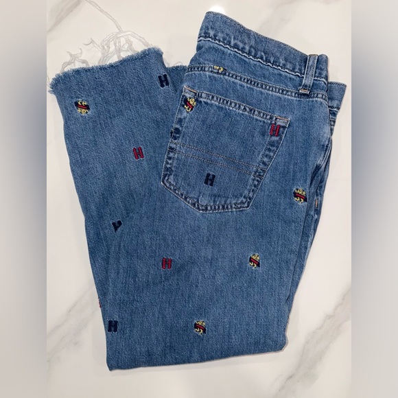 Tommy Hilfiger Denim - Tommy Hilfiger jeans Slim Boyfriend Jeans Size 10 Embroidered Logo